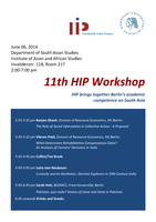 11th HIP Workshop: 6th June 2014